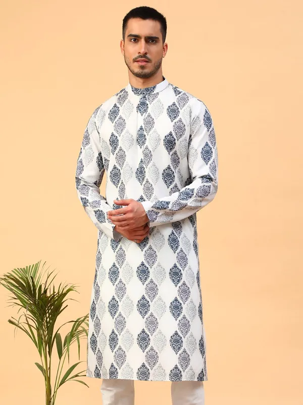 Tabard_Men_Printed_Straight_Kurta_(Beige)