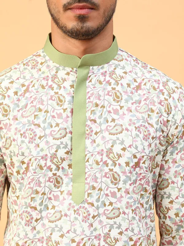 Tabard_Men_Printed_Straight_Kurta_(Beige)