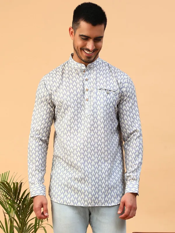 Tabard_Men_Printed_Straight_Kurta_(Blue)