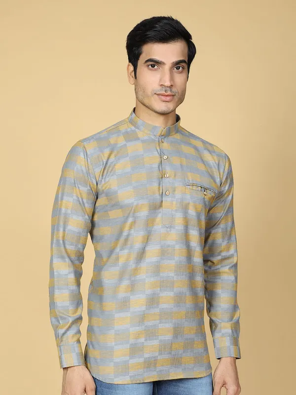 Tabard_Men_Printed_Straight_Kurta_(Blue)