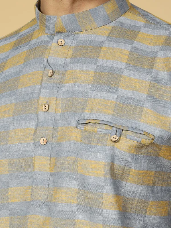 Tabard_Men_Printed_Straight_Kurta_(Blue)