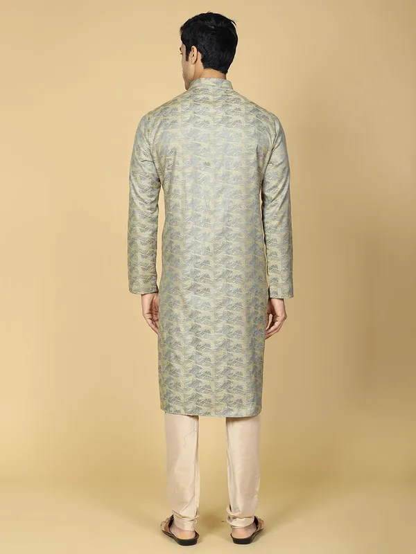 Tabard_Men_Embroidered_Straight_Kurta_(Blue)