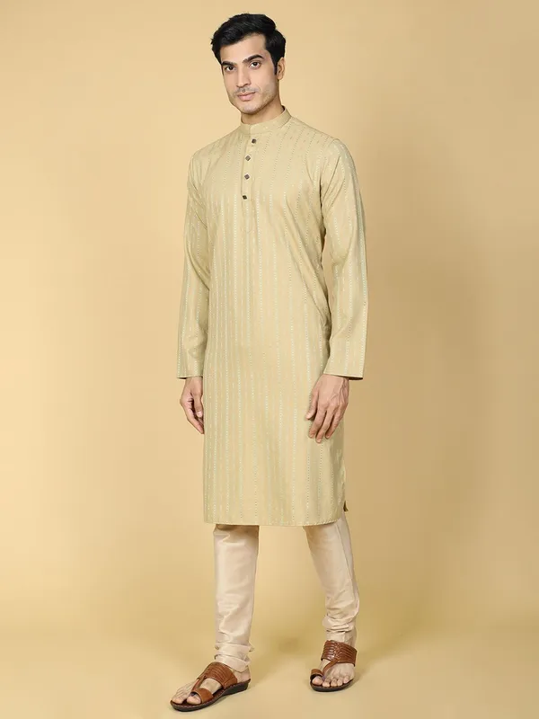 Tabard_Men_Embroidered_Straight_Kurta_(Beige)