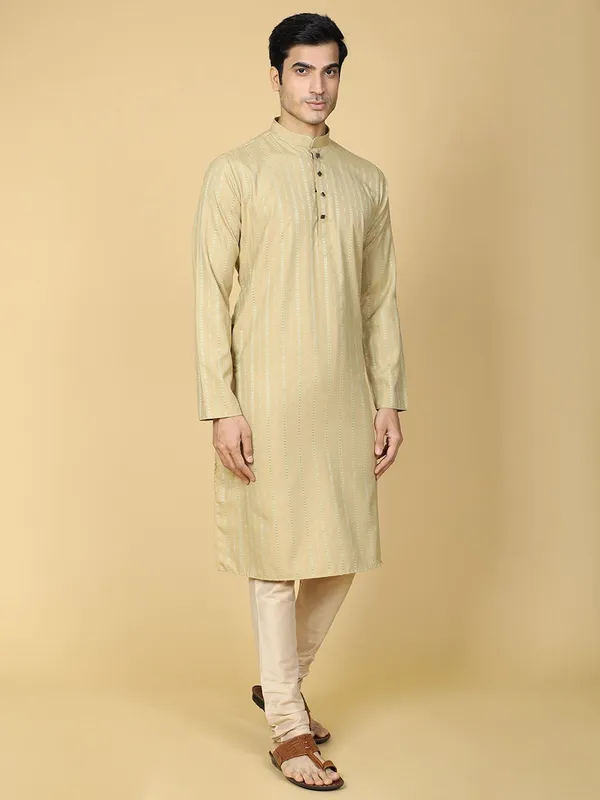 Tabard_Men_Embroidered_Straight_Kurta_(Beige)