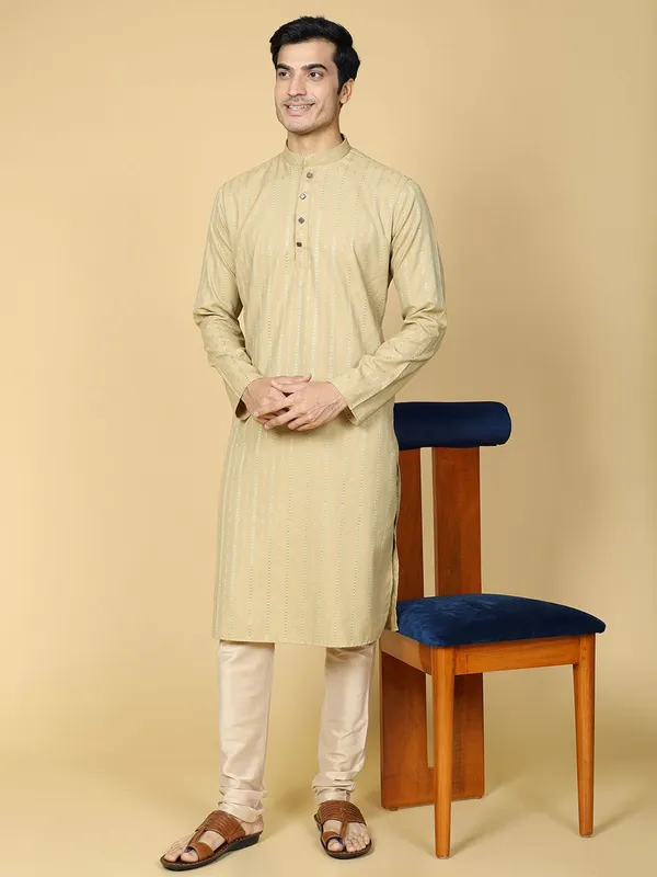 Tabard_Men_Embroidered_Straight_Kurta_(Beige)