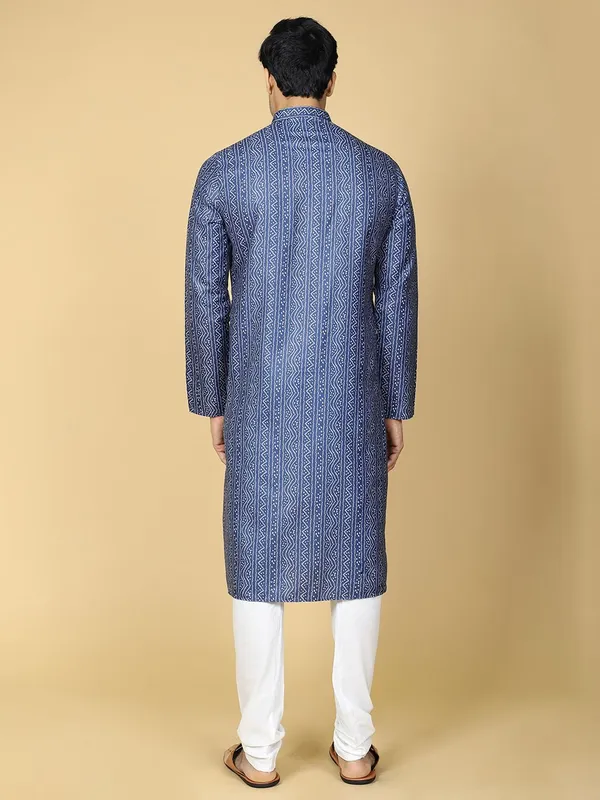 Tabard_Men_Printed_Straight_Kurta_(Blue)