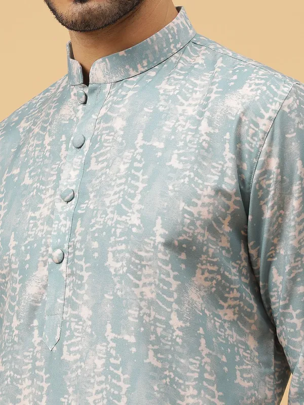 Tabard_Men_Printed_Straight_Kurta_(Blue)