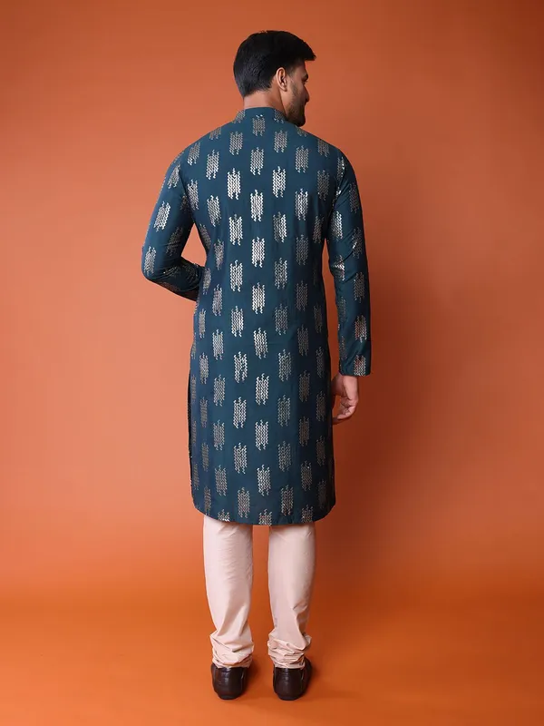 Tabard_Men_Printed_Ethnic_Dress_Kurta_(Green)