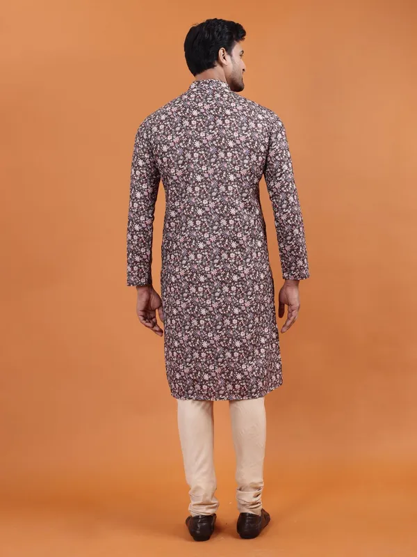 Tabard_Men_Printed_Straight_Kurta_(Green)