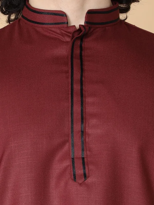Maroon_Kurta_Set