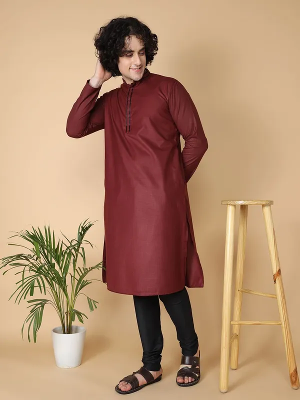Maroon_Kurta_Set