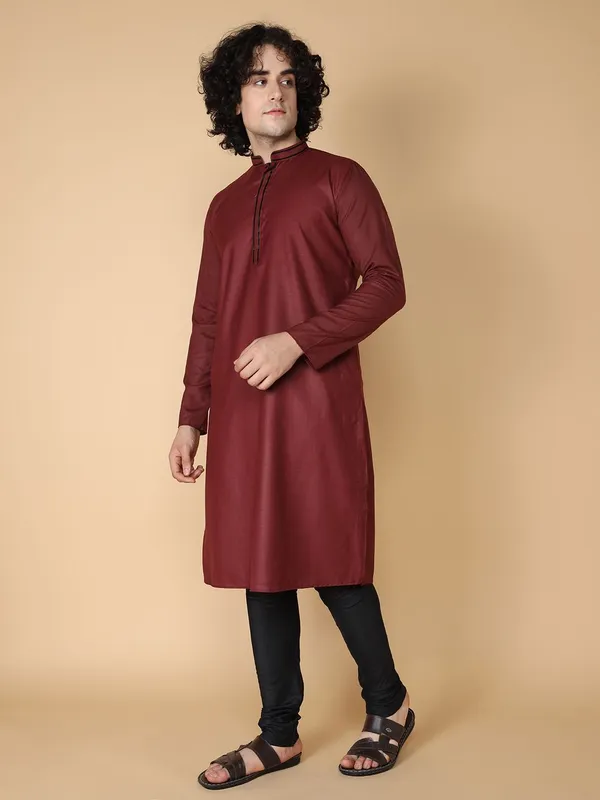 Maroon_Kurta_Set