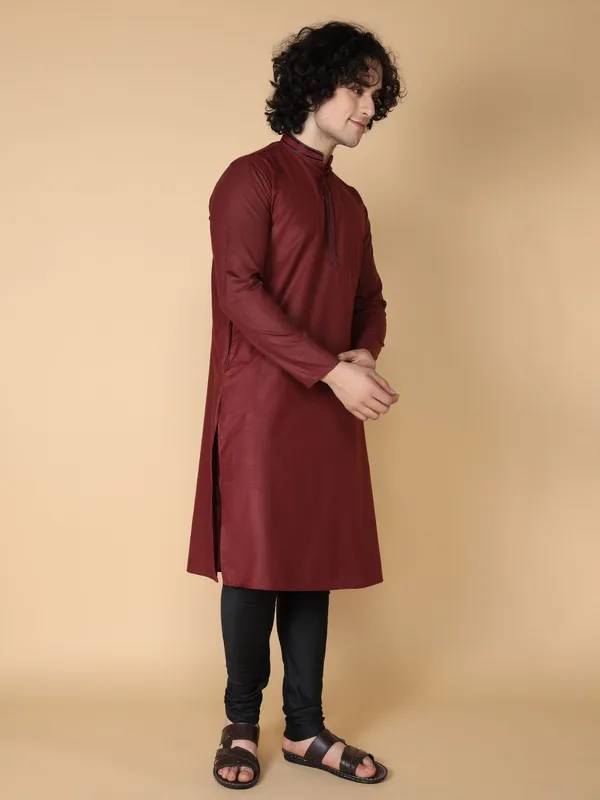 Maroon_Kurta_Set