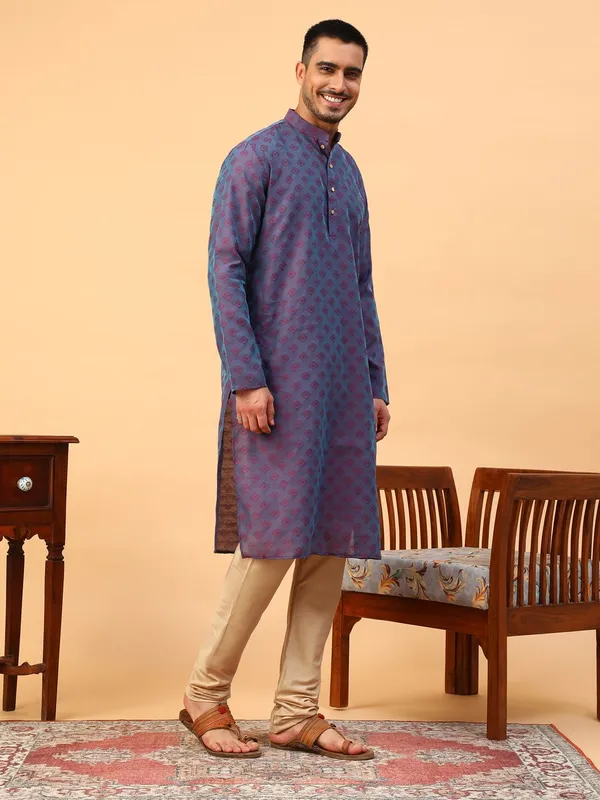 Purple_Kurta_Set