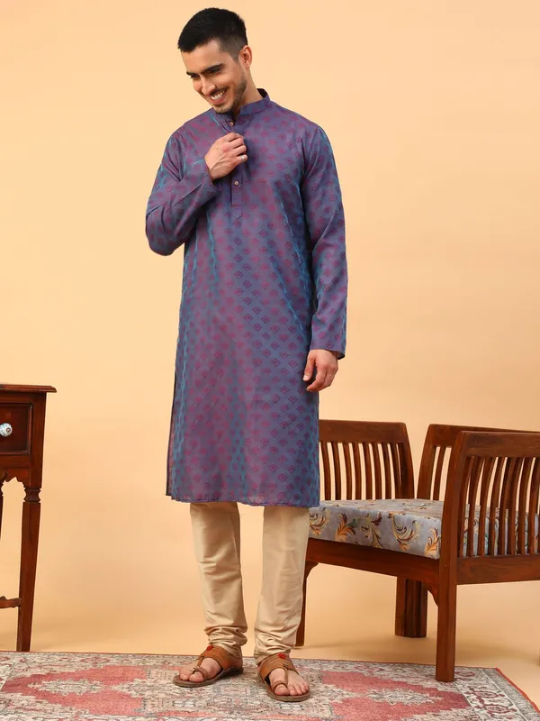 Purple_Kurta_Set