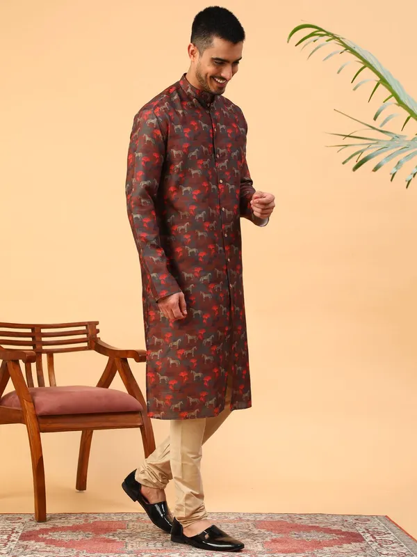 Maroon_Kurta_Set