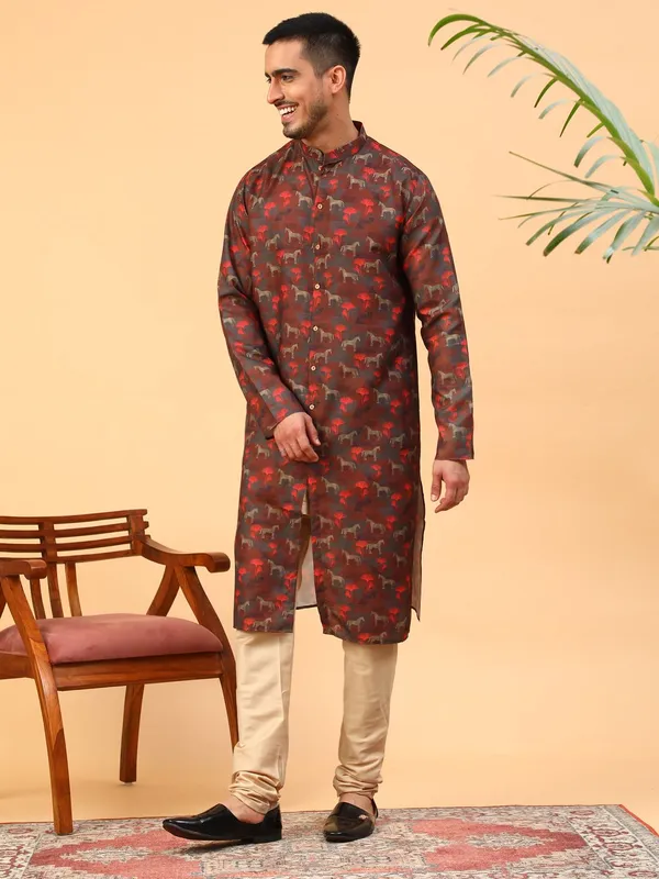 Maroon_Kurta_Set