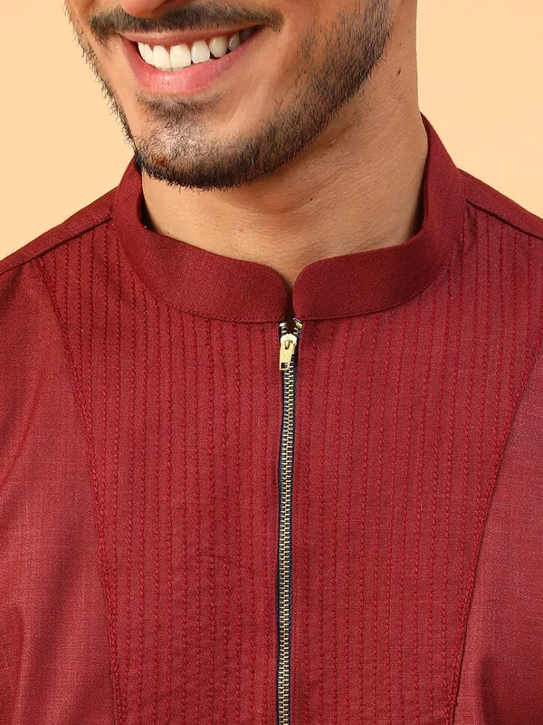 Maroon_Kurta_Set