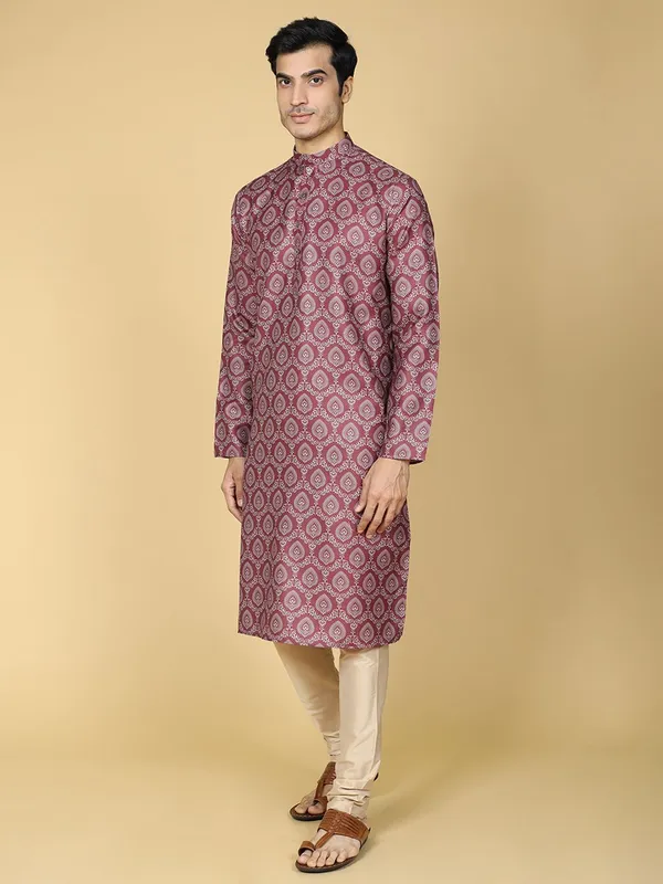 Maroon_Kurta_Set