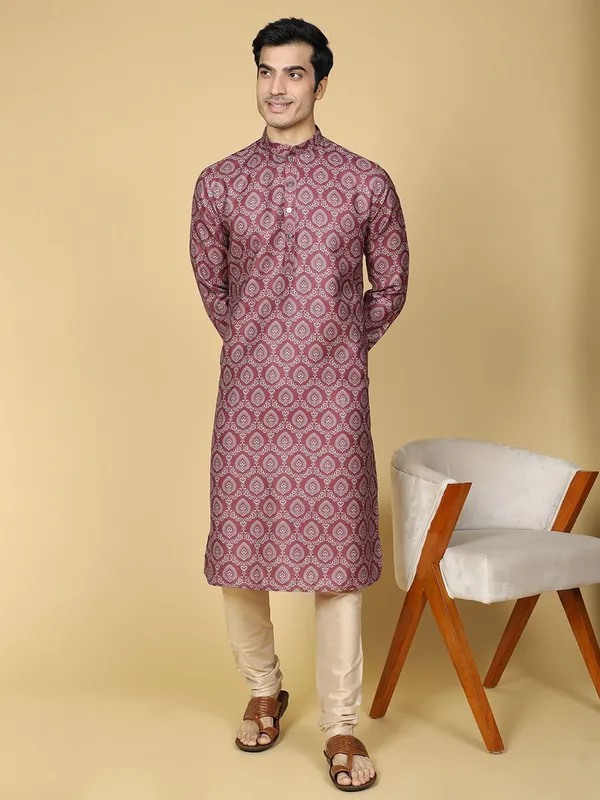 Maroon_Kurta_Set