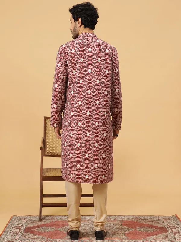Maroon_Kurta_Set