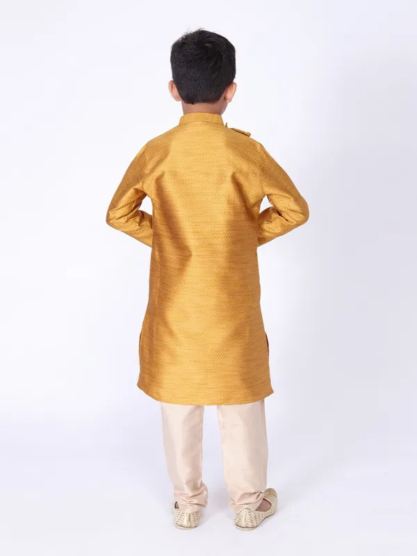 Tabard_Boys_Printed_Straight_Kurta_(Yellow)