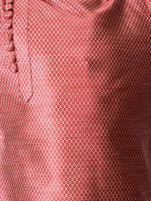 Tabard_Boys_Printed_Straight_Kurta_(Red)