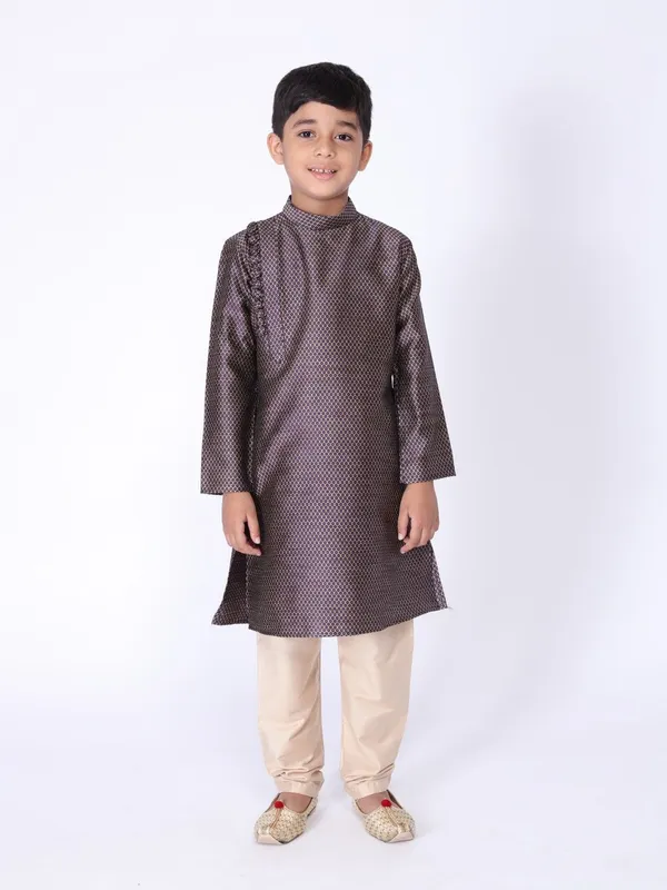 Tabard_Boys_Printed_Straight_Kurta_(Blue)