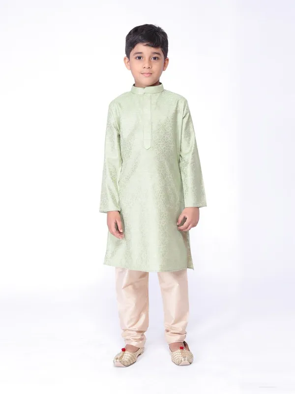 Tabard_Boys_Printed_Straight_Kurta_(Green)