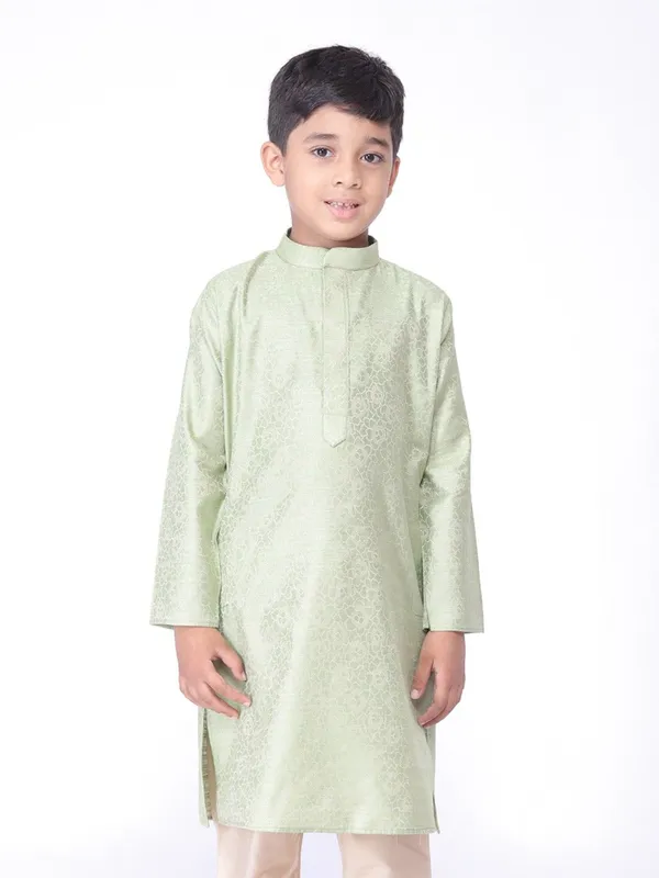 Tabard_Boys_Printed_Straight_Kurta_(Green)