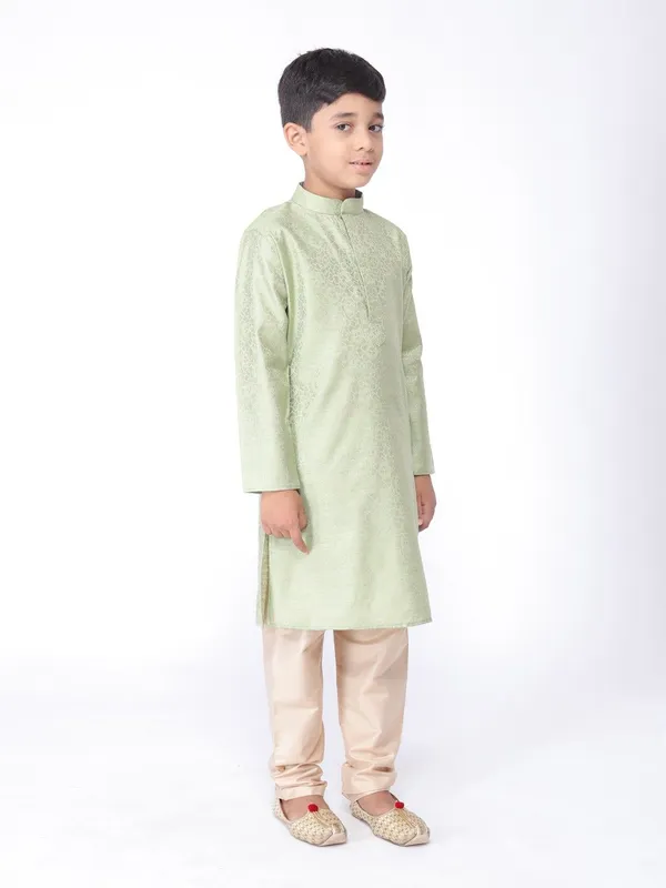 Tabard_Boys_Printed_Straight_Kurta_(Green)