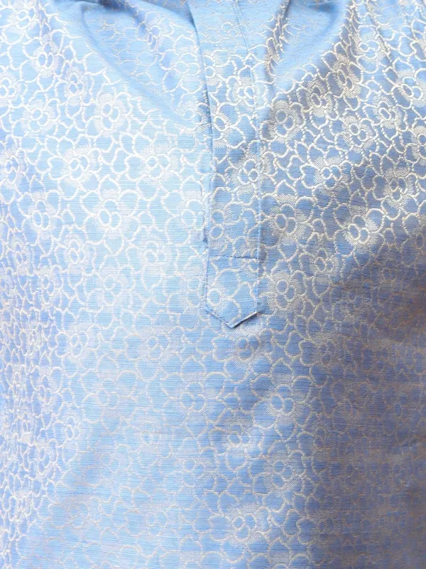 Tabard_Boys_Printed_Straight_Kurta_(Blue)
