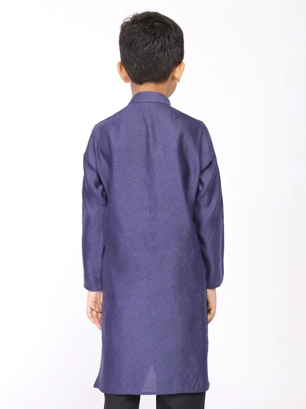 Tabard_Boys_Printed_Straight_Kurta_(Blue)