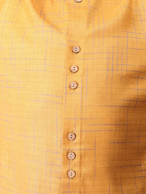 Tabard_Boys_Printed_Straight_Kurta_(Yellow)