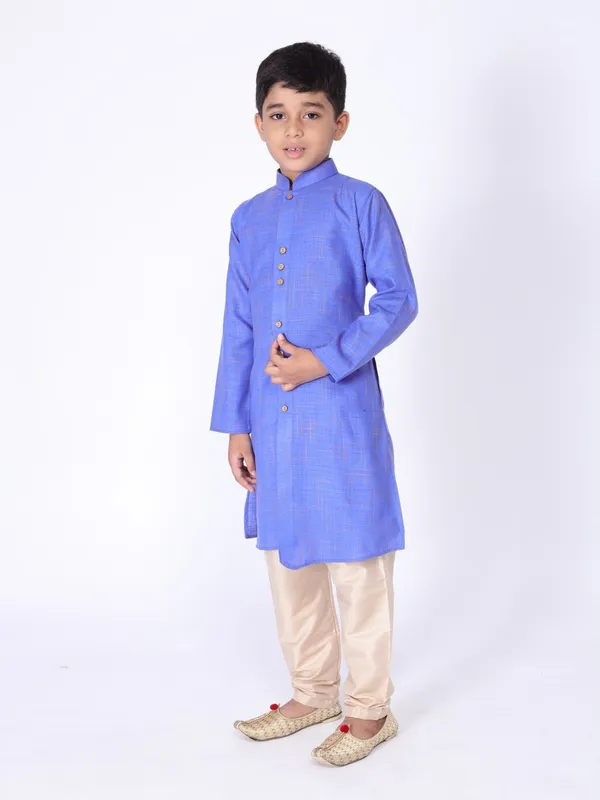 Tabard_Boys_Printed_Straight_Kurta_(Blue)