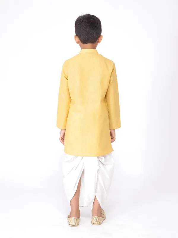 Tabard_Boys_Solid_Straight_Kurta_(Yellow)