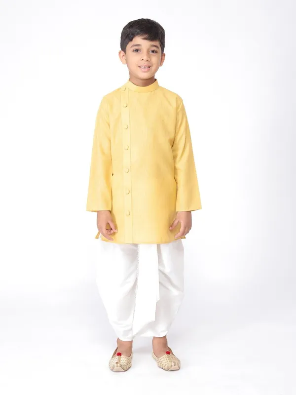 Tabard_Boys_Solid_Straight_Kurta_(Yellow)