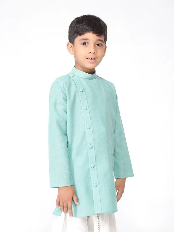 Tabard_Boys_Solid_Straight_Kurta_(Blue)