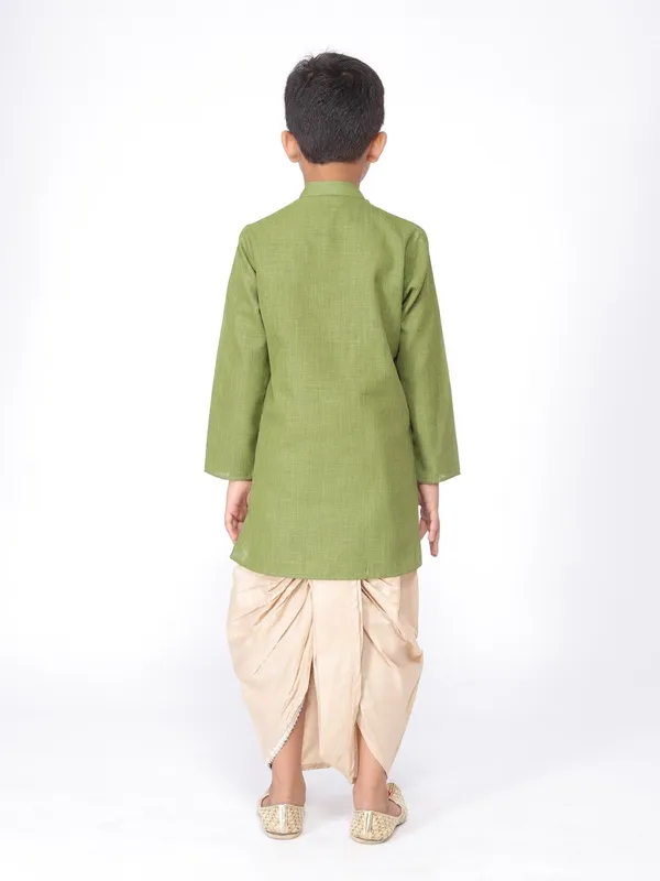 Tabard_Boys_Solid_Straight_Kurta_(Green)