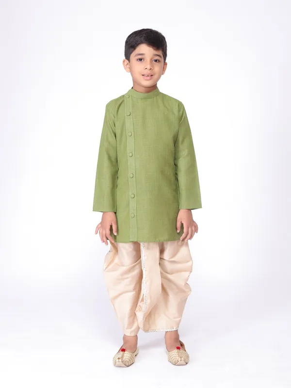 Tabard_Boys_Solid_Straight_Kurta_(Green)