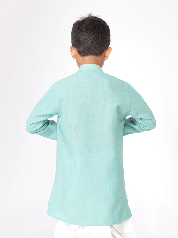 Tabard_Boys_Solid_Straight_Kurta_(Blue)