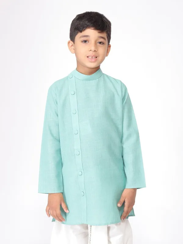Tabard_Boys_Solid_Straight_Kurta_(Blue)