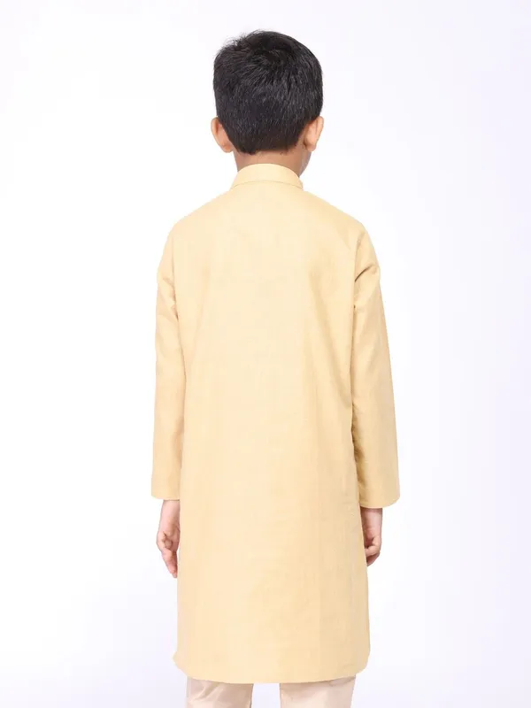 Tabard_Boys_Solid_Straight_Kurta_(Beige)