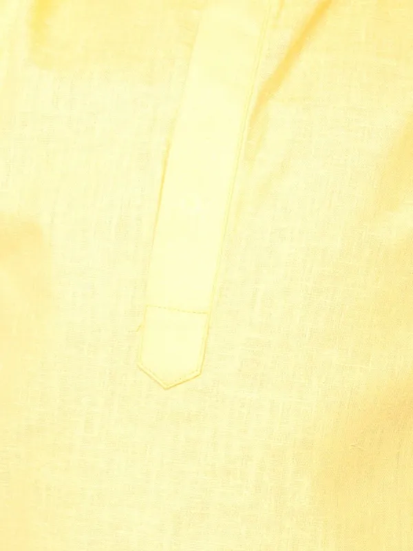 Tabard_Boys_Solid_Straight_Kurta_(Yellow)