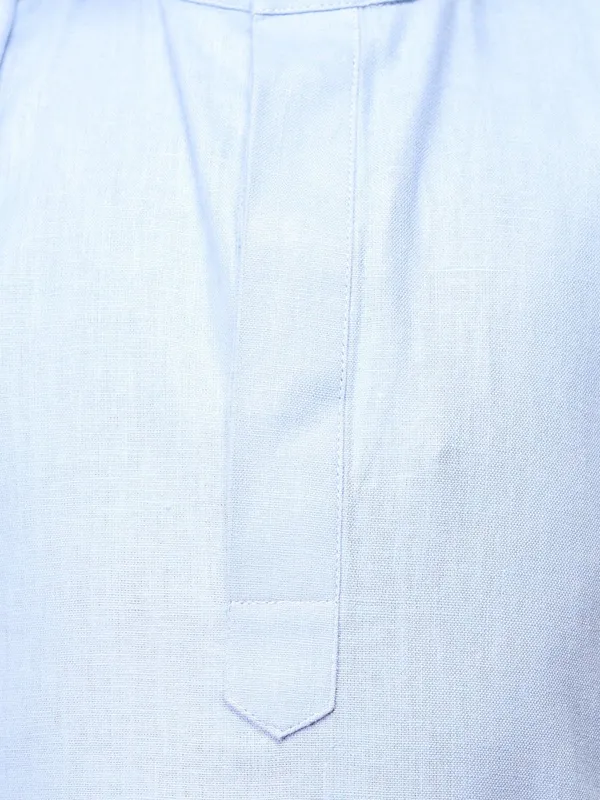 Tabard_Boys_Solid_Straight_Kurta_(Blue)