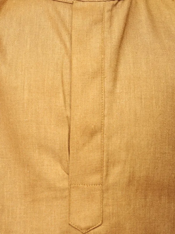 Tabard_Boys_Solid_Straight_Kurta_(Brown)