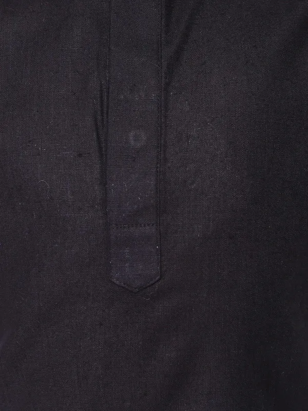 Tabard_Boys_Solid_Straight_Kurta_(Black)