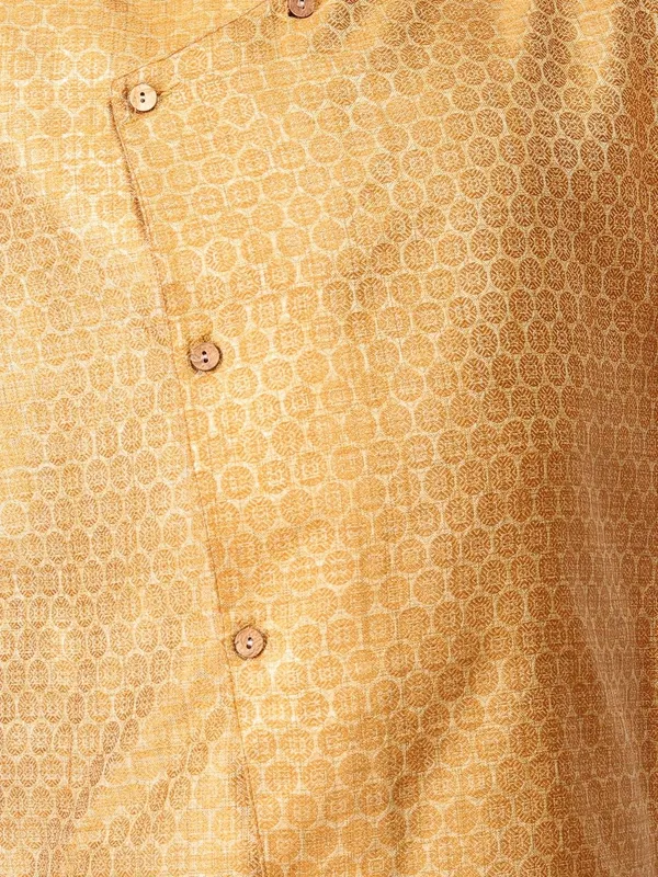 Tabard_Boys_Printed_Straight_Kurta_(Yellow)