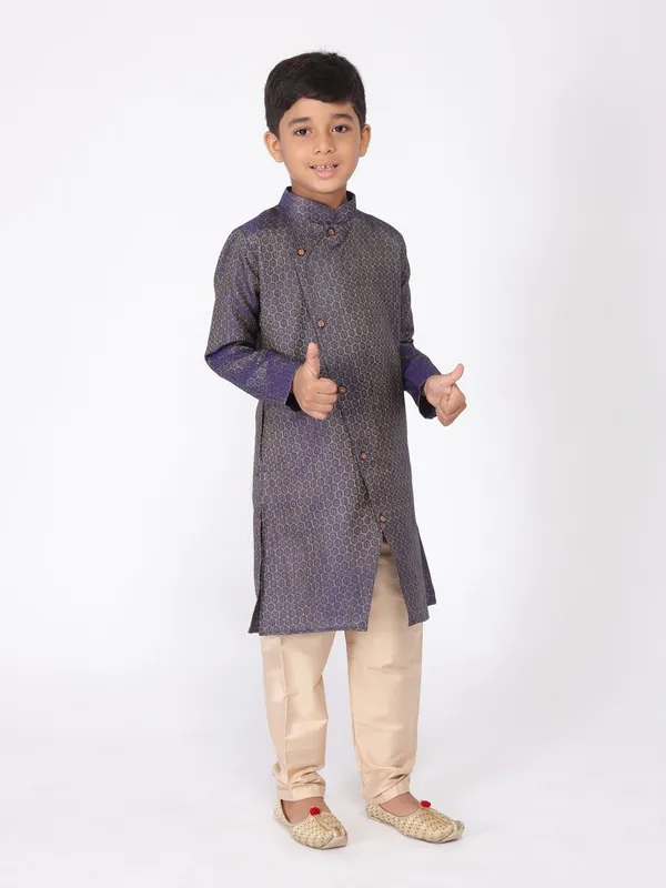 Tabard_Boys_Printed_Straight_Kurta_(Blue)