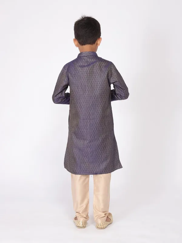 Tabard_Boys_Printed_Straight_Kurta_(Blue)